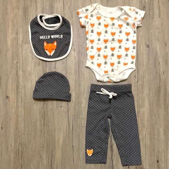 Other - Baby Hello World Fox Outfit Set